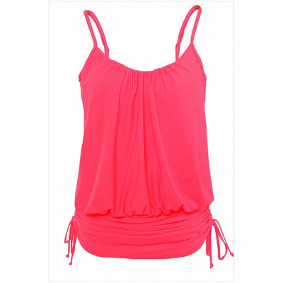 

multicolor camisole skirt one-piece swimsuit
