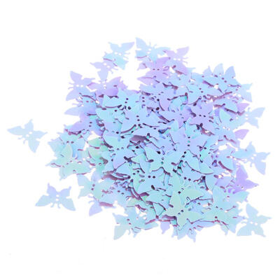 

Butterfly Scattered Colorful Confetti Gold Silver Wedding Desktop Decor