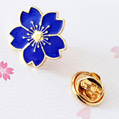 

Pretty Cherry Blossoms Flower Brooches Pins Collar Jacket Badge Women Jewelry
