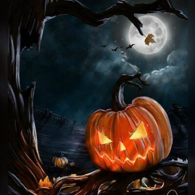 

New Halloween Diamond Embroidery Full Rhinestone DIY Painting Cross Stitch Home Decoration Dot Drill Tool Magic Embroidery Tool