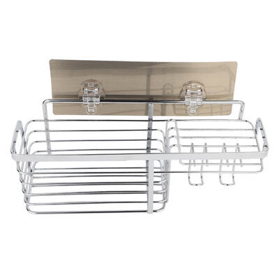 

Greensen Nail-free Stainless Steel Bathroom Storage Rack Shaver Hanger Holder Organizer Decoration