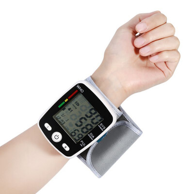 

Automatic Wrist Digital Blood Pressure Monitor Tonometer Meter USB Charge Wrist LCD Display