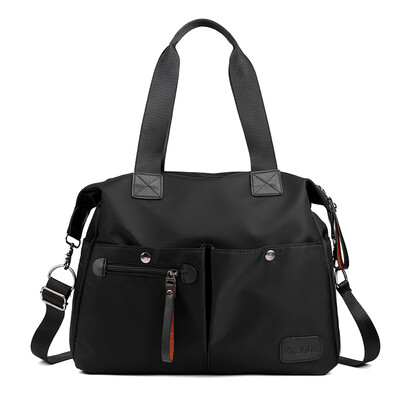 

Single shoulder diagonal bag nylon lady bag fashionable large capacity waterproof cloth bag portable canvas mother bag