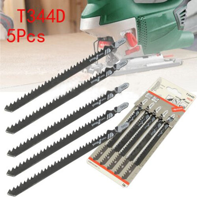 

5pcs T344D 6T T-Shank Jigsaw Blades for Wood Plastics Cutting Fast Cutting Tools