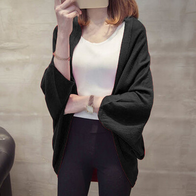 

Ladies Casual Long Sleeve Tops Cardigan Coat Loose Sweater Autumn Winter Jacket