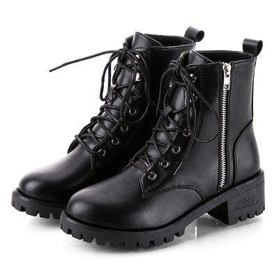 

Rose Womens Ladies Boots Vintage Leather Ankle Short Cowboy Motorcycle Boots Shoes
