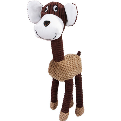 

Gobestart Pet Cat Dog Squeaky Toy Squeaker Sound Chew Fetch Interactive Plush Toy