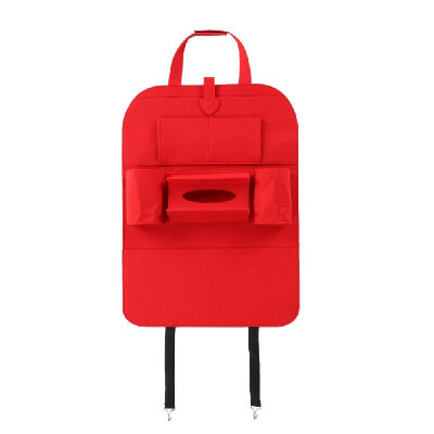 

Auto Car Backseat Organizer Car-Styling Holder Felt Covers Versatile Multi-Pocket Seat Wool Felt Storage Container Hanging Box Mul