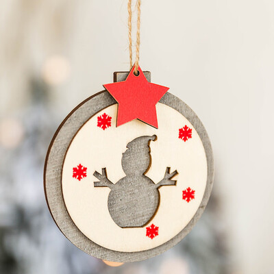 

Tailored Christmas Decor Gifts Wooden Pendant Tree Ornament Party Home Hanging Decor