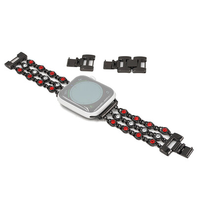 

〖Follure〗Luxury Gem Chain Crystal Stainless Replacement For Apple Watch Band 38mm40mm