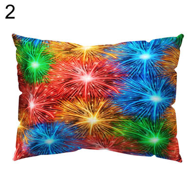 

Firework Bird Stripe Pillow Case Cushion Cover Sofa Bed Car Cafe Office Decor