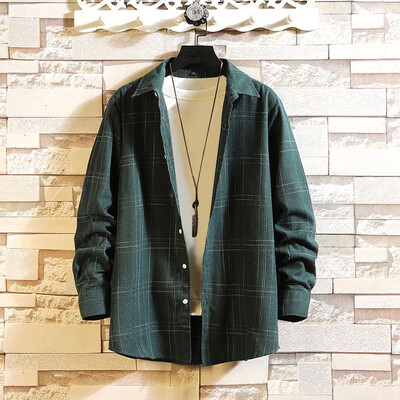

Tailored Mens Winter Long Sleeve Button Turndown Collar Casual Top Blouse Shirts