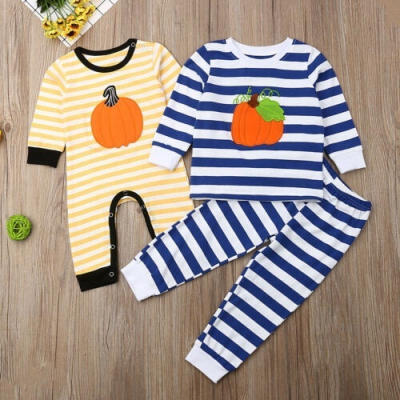 

Halloween Kid Baby Girl Boy Pumpkin Romper Jumpsuit Tops T-shirt Pants Legging Clothes Set