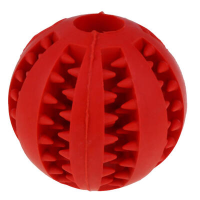 

Pet Dog Puppy Cat Rubber Ball Chew Treat Cleaning Training Teething