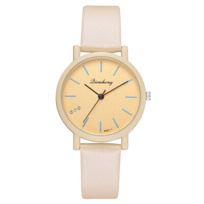 

Korean fashion casual student watch ebay hot new trend solid color ladies PU fashion watch