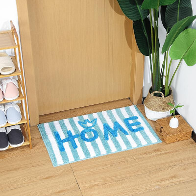 

Microfiber Rug Carpet Soft Indoor Bathroom Floor Mat Anti-slip Water Absorbent Machine Washable