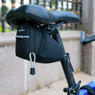 

Bicycle tail Bag Bike Package Cycling Mountain Bike Saddle Bag Seat Cushion Package Quick-release Seat Tube Large Capacity Bag