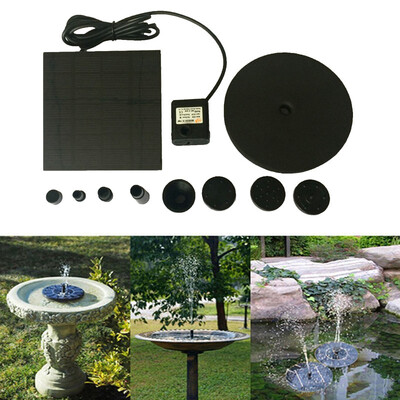 

〖Follure〗Floating Solar Powered Pond Garden Water Pump Fountain Kit Bird Bath Fish Tank