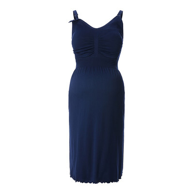 

iLoveSIA breastfeeding nightdress thin short-sleeved dress pregnant women pajamas postpartum skirt -2P-60965579