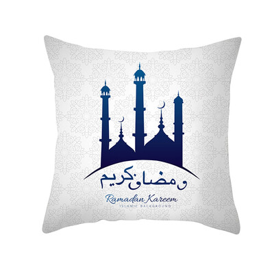 

〖Follure〗Muslim Ramadan Pattern Polyester Cushion Cover Pillow Case Home Decor