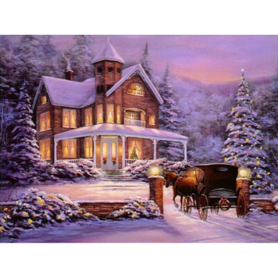 

〖Follure〗5D Embroidery Paintings Rhinestone Pasted DIY Diamond Painting Cross Stitch