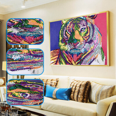 

Siaonvr Special Shaped Diamond Painting DIY 5D Partial Drill Cross Stitch Kits Crystal R