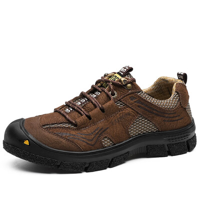 

Trend casual hiking shoes mens rubber non-slip wear-resistant outdoor walking shoes breathable sneakers