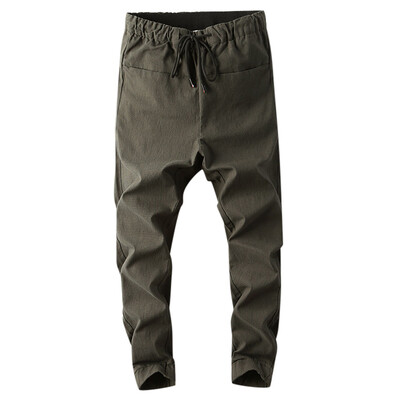 

Gobestart Mens Casual Pure Color Outdoors Pocket Beach Work Trouser Cargo Pant