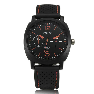 

Quartz Watch Men Silicone Strap Wrist Watch Casual Sport Male Clock