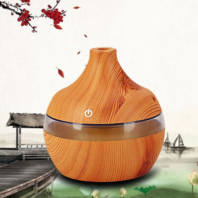 

〖Follure〗300ml Ultrasonic Humidifier Purifier LED Essential Oil Diffuser 7 Color Changing