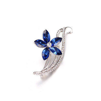 

BroochesRhinestone Flower Brooches for Women Simple Design Wedding Brooches Bijouterie Brooches Gift Fashion Jewelry