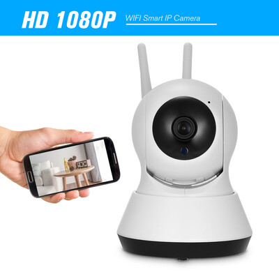 

Wireless 1080P Security Indoor Camera Dual WIFI Antennas Home Surveillance IP Camera Baby Monitor Support P2P Phone APP Remote Con