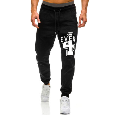 

Gobestart Mens Casual Sport Pants Slim Fit Printed Trousers Running Joggers Sweatpants