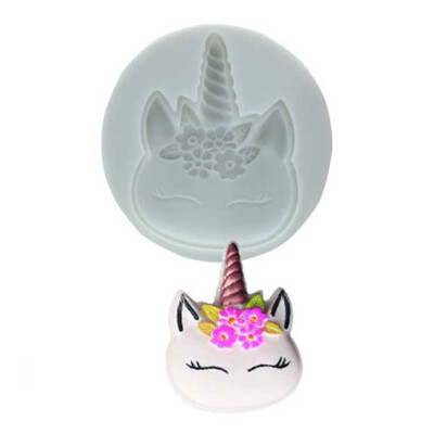 

1Pc Sugar Craft Cute Unicorn Silicone Mold Fondant Mold Cake Decorating Tools Chocolate Mold Kitchen Tools