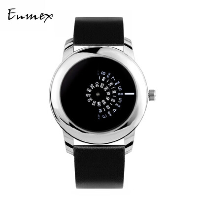 

Qixi Festivals gift translation Enmex all-black lens concept tonal watch movement digital tide cool watch