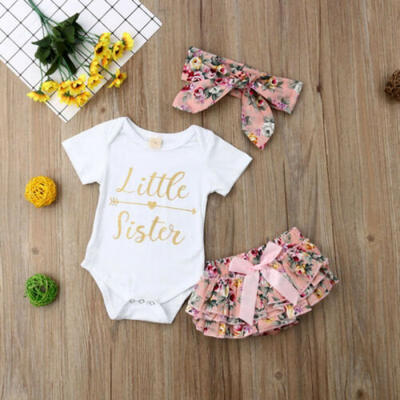 

US Newborn Baby Girl Romper Jumpsuit Bodysuit Tutu Pants Clothes Outfit Summer
