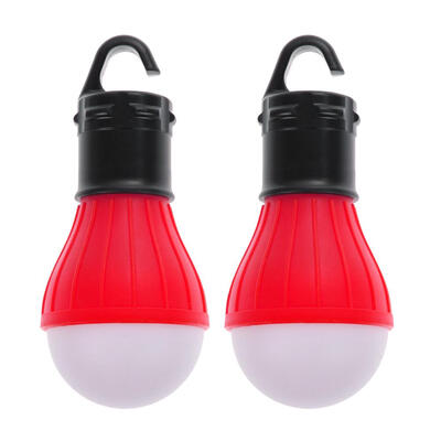 

2 PCS Outdoor Hanging 3LED Camping Tent Light Bulb Fishing Lantern Lamp