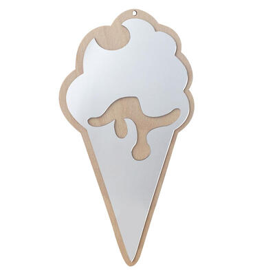 

Ice Cream Shape Wall Hanging Decorative Mirror Desktop Ornaments for Home