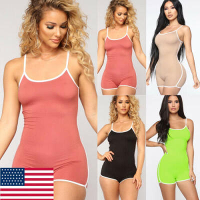 

US Women Ladies Clubwear Shorts Playsuit Bodycon Party Jumpsuit Romper Trousers