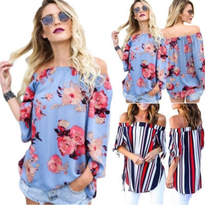 

Fashion Women´s Ladies Long Sleeve Loose Blouse Casual Shirt Summer Tops T-Shirt