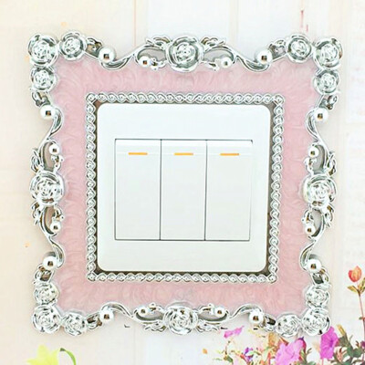 

〖Follure〗Home Switch Cover Square Shape Switch Wall Light Socket Stickers Room Decor BU