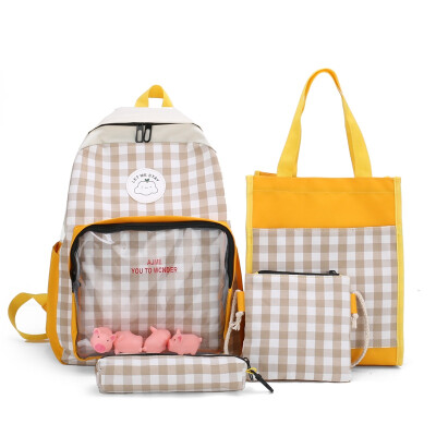 

Insfeng schoolbag girls campus junior high school students Canvas Shoulder Bags ancient feeling forest Backpack