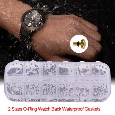 

Watch O-Ring14-28mm 12 Sizes Rubber Rings Watches Gaskets Tiny Crown-O-Ring Box Set for Waterproof SealO-Rings