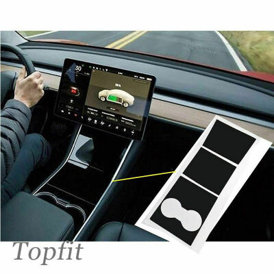 

For Tesla Model 3 Matte Black Car Center Console Dashboard Vinyl Wrap Sticker AU