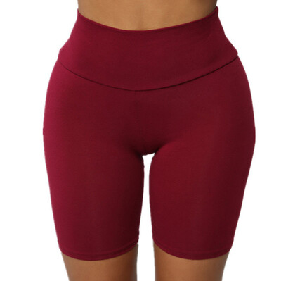

Gobestart Ladies Pure colorHigh Strength Quick Dry Sports Running Fitness Yoga Shorts