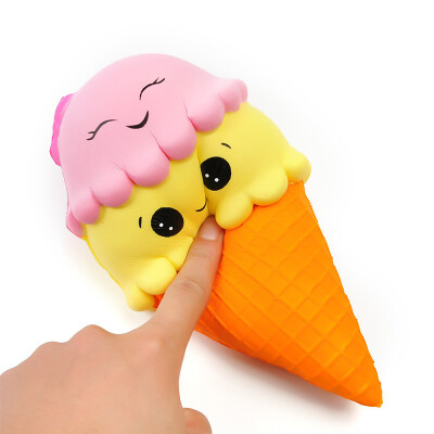 

Lovley Double Smiley Face Ice Cream Squeeze Toys Small Jumbo Squishy Kids