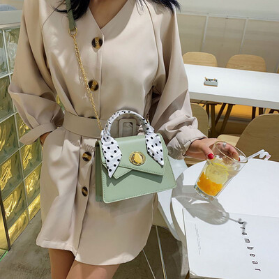 

Tailored Women Bag Shoulder Messenger Bag Fashion Texture Scarf Small Square Bag
