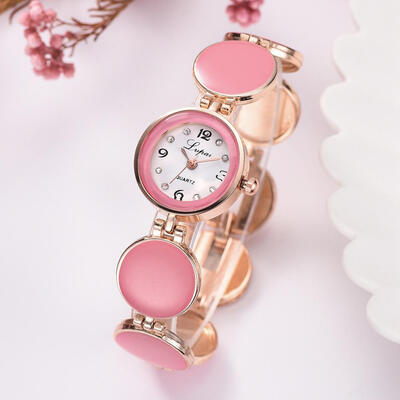 

LVPAI Fashion Women Dress Watches Luxury Crystal Bracelet Quartz Wristwatch Watches For Women Rose Gold Casual Watch Reloj 533