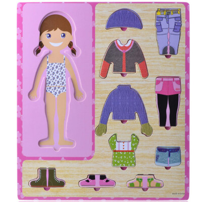 

Gotoamei Children Magnetic Suction Puzzle DIY Cross Dressing Kid Educational Toy Gift