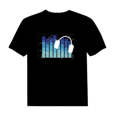 

LED T-shirt Voice-activated Flash for Man&Woman Party Rock Disco Night Club